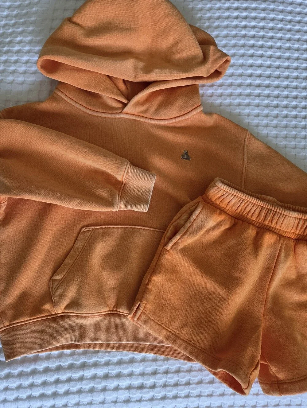 Gap Orange Vintage Soft Shorts And Hoodie
